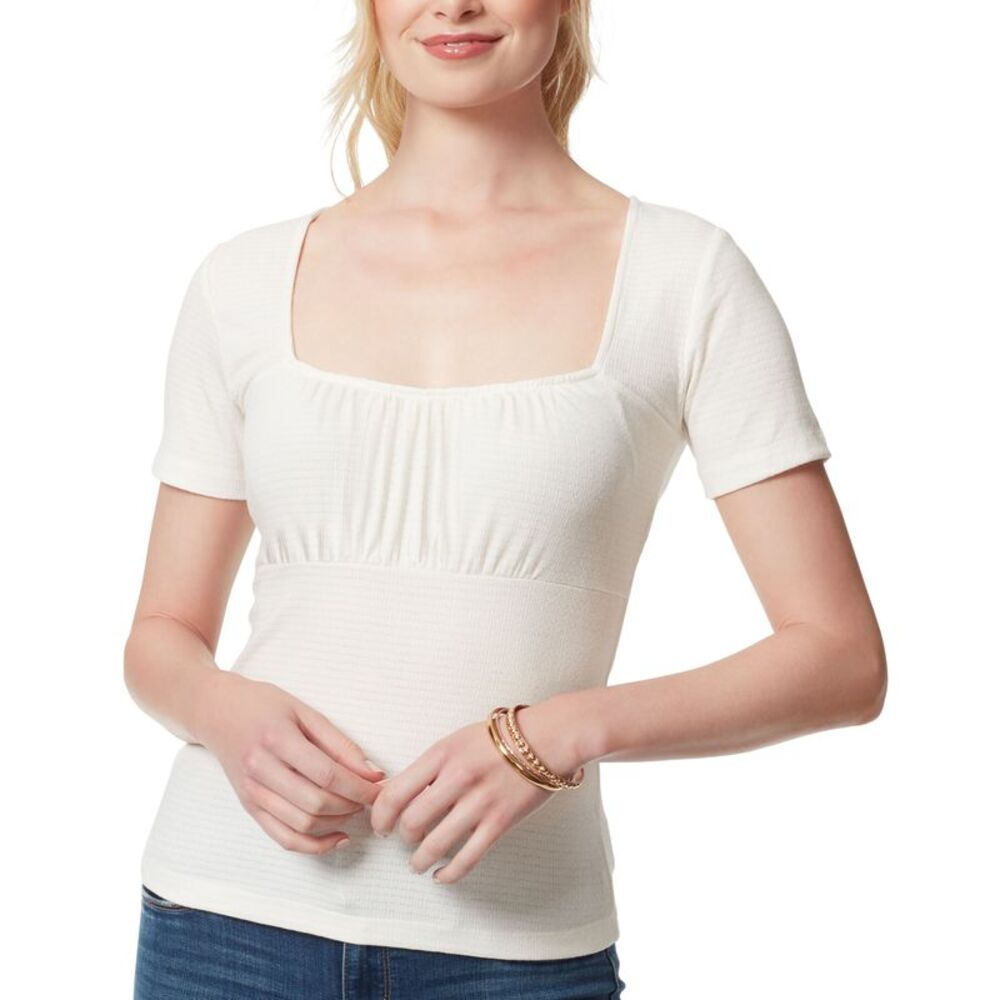 Jessica Simpson Jordyn Ruched Sweetheart Neckline Top